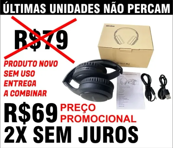Fone de ouvido importado de ótima qualidade