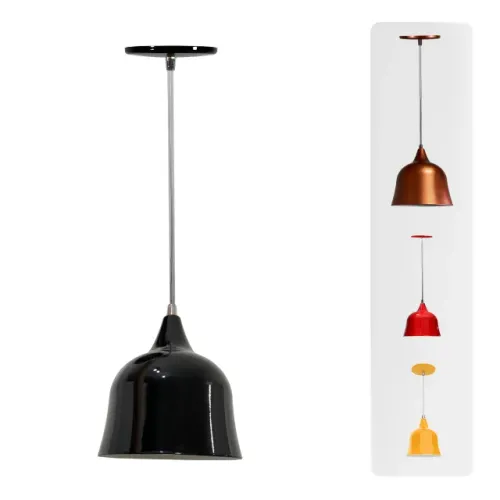 Luminária Pendente Pião Teto Interna Cozinha Sala Quarto E27 - Pronta Entrega