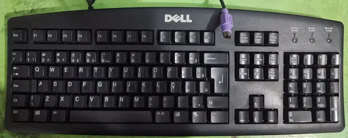 Teclado Dell PS2 Relíquia colecionador