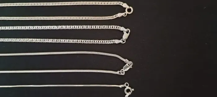 Correntes Diversas de Prata 925 - 4 Tipos