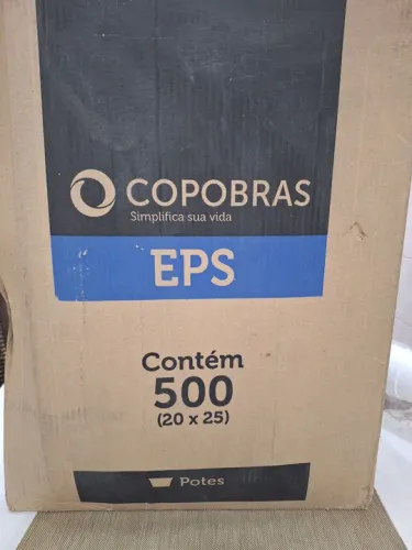 Copo de isopor par sopa e açaí, 360ml branco, pacote com 25 unidades 