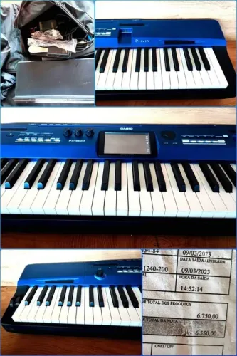 Piano digital Casio Px-560m Privia 88 Teclas. Nota NF, fonte original, sustainer, capa