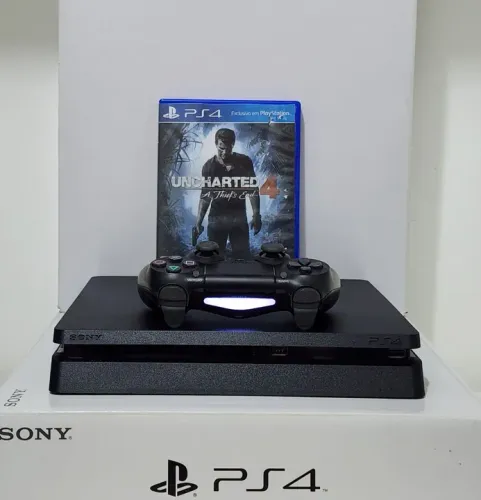 OFERTA - PS4 500GB + GARANTIA + (Jogo UNCHARTED 4 - Exclusivo SONY).