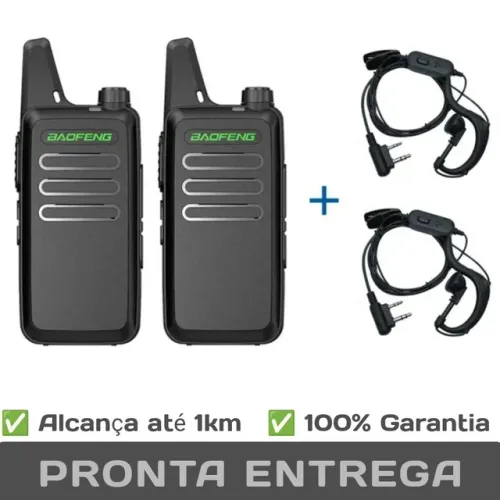 RÁDIO COMUNICADOR ATÉ 1KM  / COMPLETO / PRONTA ENTREGA 