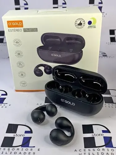 Fone bluetooth sem fio BT33 A?gold formato U