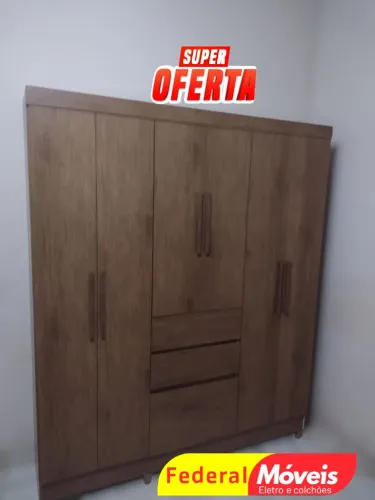 Guarda Roupa 6 Portas e 3 Gavetas - Nova! Perfeita para organizar tudo