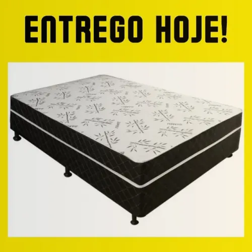 Cama Box de Casal Acolchoada _ Super Oferta