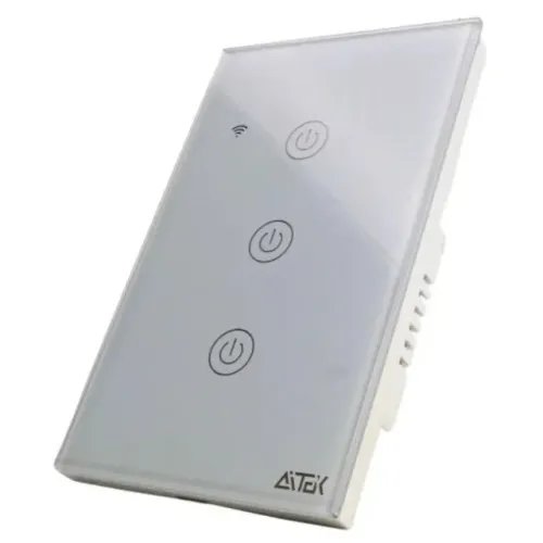 Interruptor Inteligente 3 Botões Touch Wi-Fi