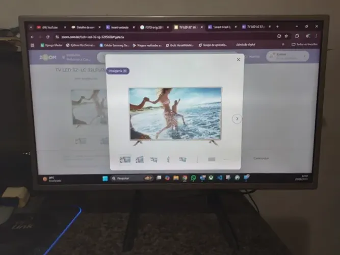 TV LED LG 32 polegadas modelo 32LF565B não é  smart