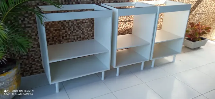 Móveis para Cooktop - Brancos - Novos.