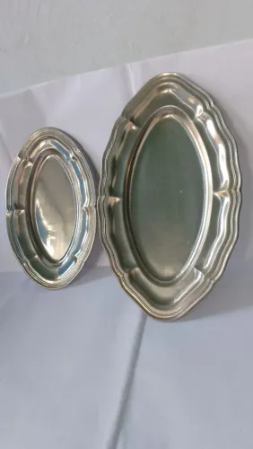Conjunto de Bandejas Ovaladas em Metal CORTASA ALPACA