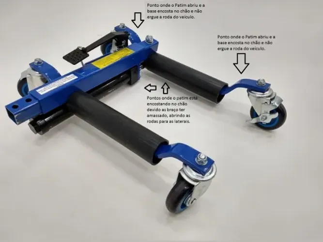 2 Patins Hidráulico Para Movimentação De Veículos - Guincho