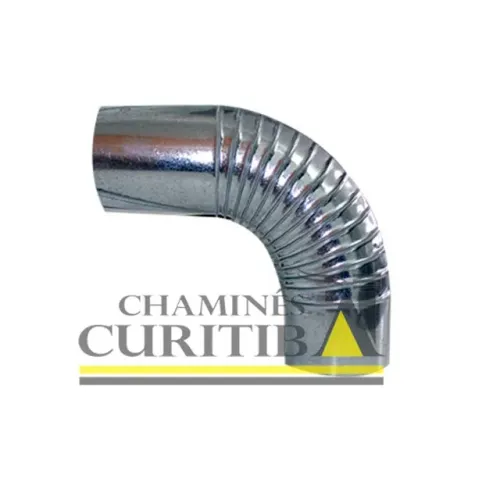 Curva/cotovelo de chaminé fogão a lenha, calefator 115mm