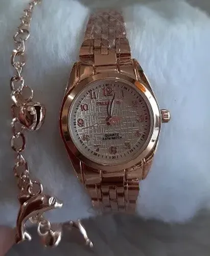 Relógio feminino com pulseira a prova de água