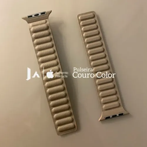 Pulseira Couro Color Magnetica  45mm