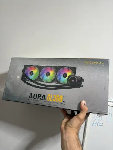 Water Cooler Gamdias Aura GL360 Lite Preto ARGB