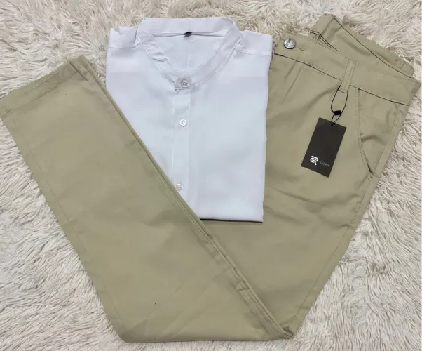 Kit GG Camisa Gola Padre e Calça Sarja
