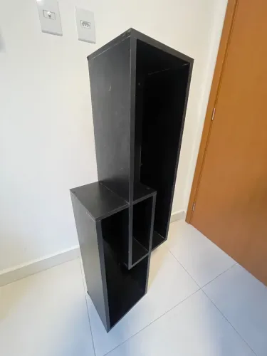 Prateleiras e Nichos de Parede Preta em Mdf