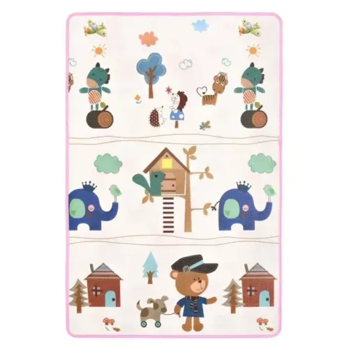 Tapete Tatame Infantil Emborrachado Dupla Face 180X120 Novo C/ Peq Avaria