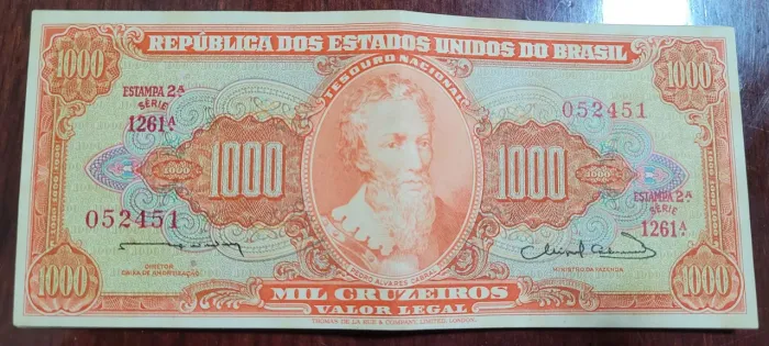 Cédula 1000 Cruzeiros - Pedro Álvares Cabral