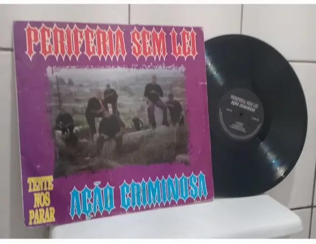 LP Ação Criminosa Periferia Sem Lei 1996 Raridade/ Rap Nacional/ Único na Internet