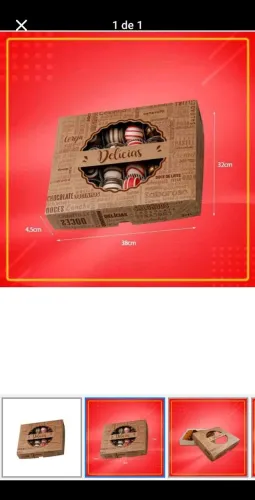 Vendo 10 embalagens para doces/salgados 