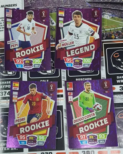4 Cards Da Copa Legend Rookie Adrenalyn Panini