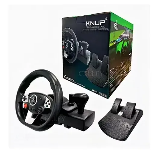 (Novo) Volante e pedais Knup Kp5816 com vibração