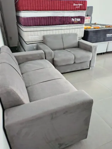 SOFÁ DOIS E TRÊS LUGARES COM ENTREGA GRÁTIS 