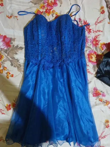 Vestido de festa azul 