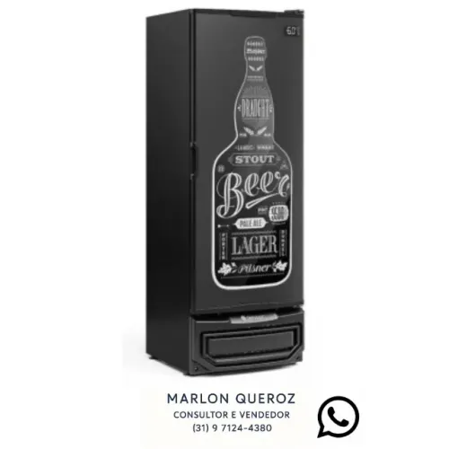 Cervejeira Gelopar 410 Litros Porta Cega Adesivada 220v Nova