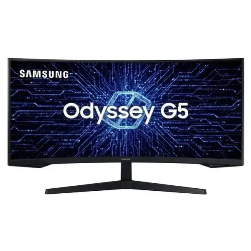 Monitor Gamer Samsung Odyssey G5 34" UWQHD, Tela Curva Ultrawide, Painel VA, 165Hz, 1ms, 
