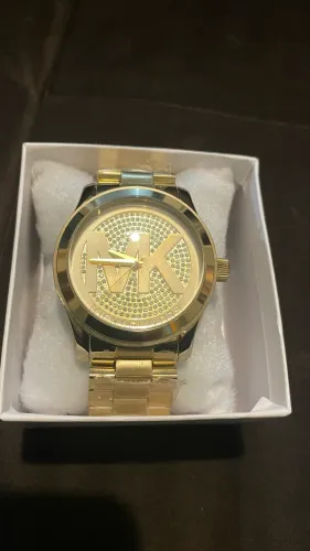 Relógio Michael Kors MK5706 Runway Dourado Analógico 100m Aço Inoxidável