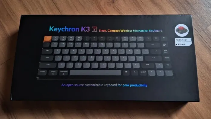 Keychron K3 V3 MAX Mecânico Switch Red - Impecável e Na Caixa