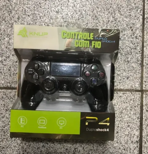 Lacrado Controle DuploShock4 com Fio Ps4 (Knup)