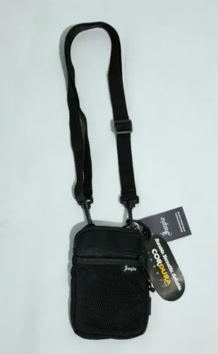 Shoulder Bag Bolsa Tiracolo Impie Cordura Preta Pequena