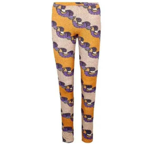 FARM Calça Shelling Colorful Multicolorida Legging Estampada de Conchas e Escamas - Tam P