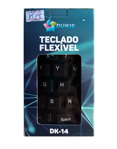 teclado flexivel dk14 usb plug and play impermeavel k19
