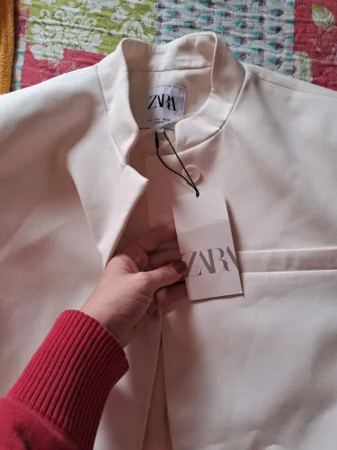 Blazer Branco Zara - Tamanho L