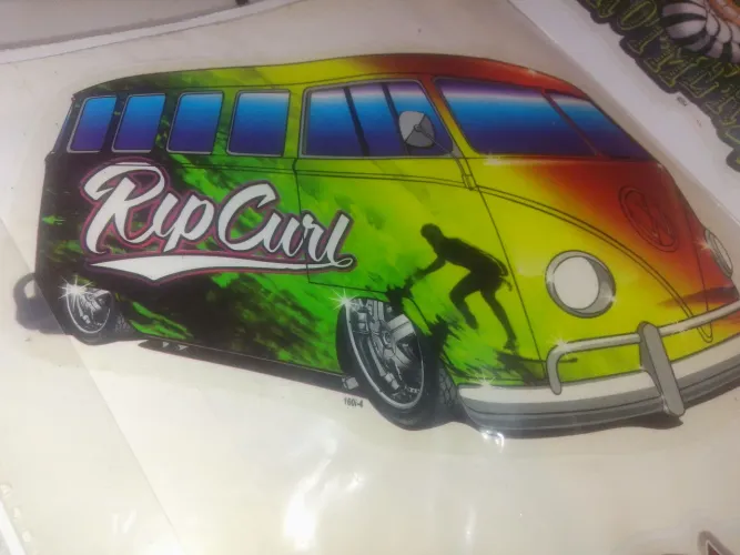 Kombi Rip Curl Vintage adesivos kit 6 unidades bem legal 