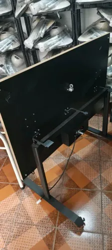 Mesa de Escritório Dobrável com Régua Embutida - Nova