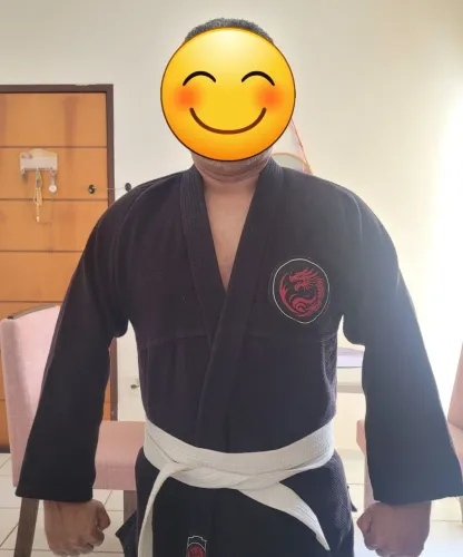 Kimono preto Adulto