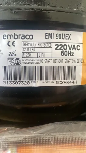 Compressor Embraco EMI 90UEX 220V