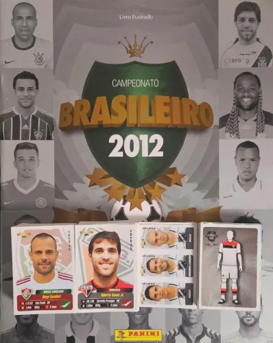 Álbum Campeonato Brasileiro 2012 - Capa Normal - Incompleto.