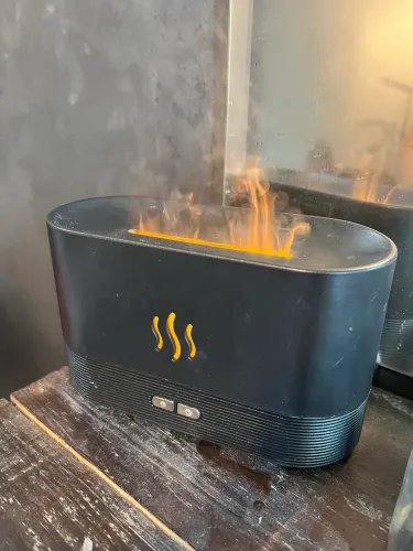 Umidificador de ar, Efeito chama