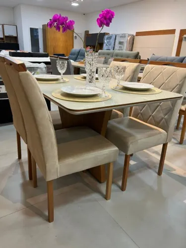 Mesa de Jantar 4 Cadeiras PROMOÇÃO BLACK WOW