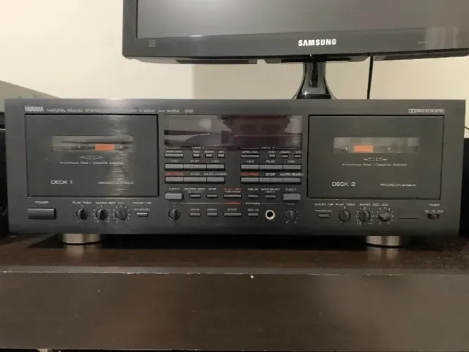 Tape Deck Yamaha KX-W952 Revisado, acompanha Manual e Controle