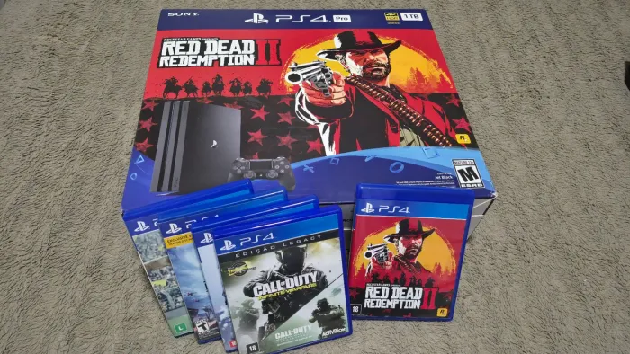 Playstation 4 Pro edição Red Dead Redemption 2