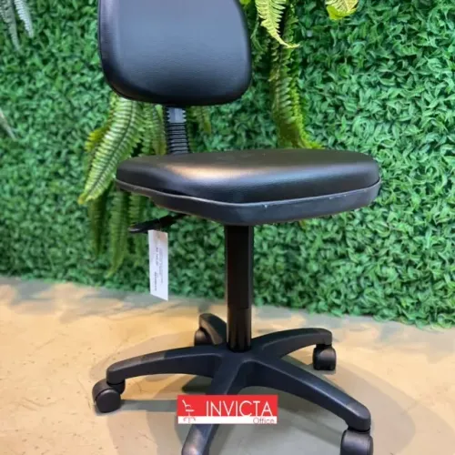 CADEIRA SECRETARIA PRETA PARA RECEPÇAO/ESCRITÓRIO/HOME OFFICE/ESTUDOS