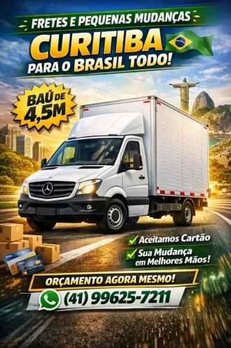 Fretes e mudanças Curitiba região e viagens pra todos os estados 